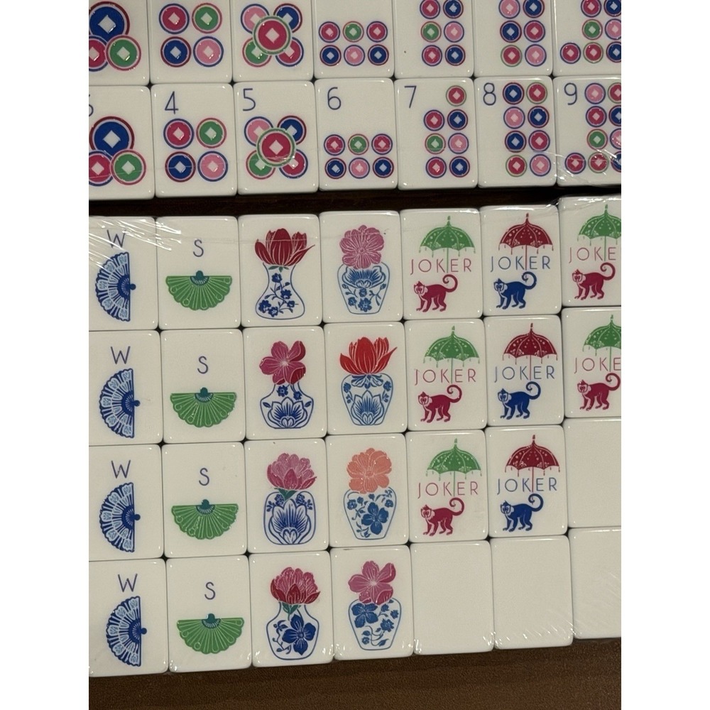 NEW! Beautiful Layered Mahjong Tiles – American Set 160 Tiles - Dark Purple - Picture 12 of 14